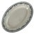 Large Oval Earthenware Platter with Laurels Pattern from Moulins des Loups, 1900s For Sale