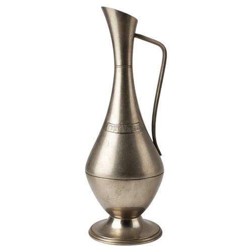 Silver Swedish Modern Pewter Vase from Gab Guldsmedsaktiebolaget, 1940s For Sale - Image 8 of 8