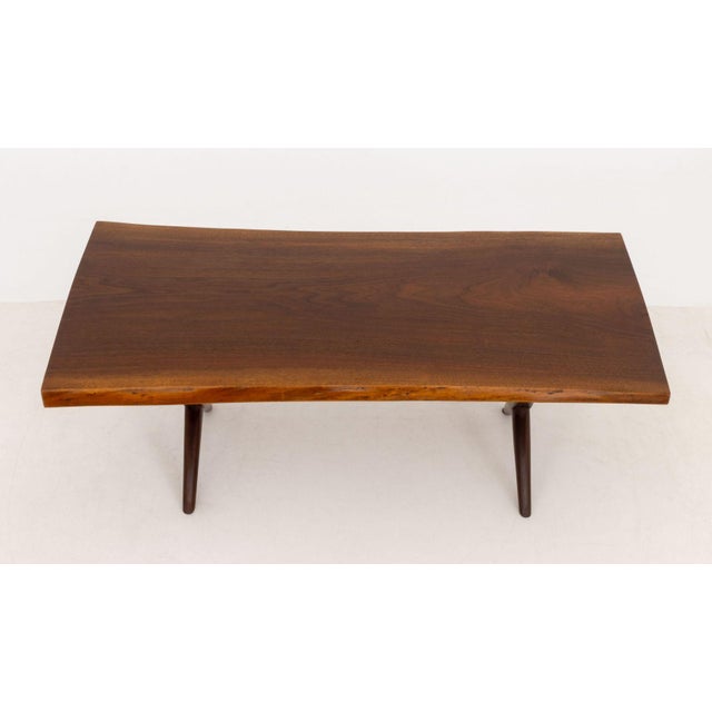 George Nakashima George Nakashima Walnut Slab Top Table, 1962 For Sale - Image 4 of 12