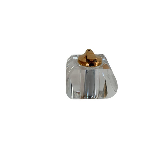 Mid-Century Modern MCM Mid Century Modern Vintage 1970s Feliceantonio Botta Lucite Table Lighter – Ronson Varaflame Italy 1970s For Sale - Image 3 of 8