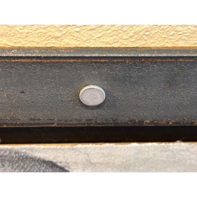 Abstract Signed and Dated Acrylic Painting in Metal Frame For Sale In Los Angeles - Image 6 of 6