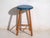 Vintage Wooden Stool with Round Seat, Central Europe, 1950 For Sale - Image 6 of 9