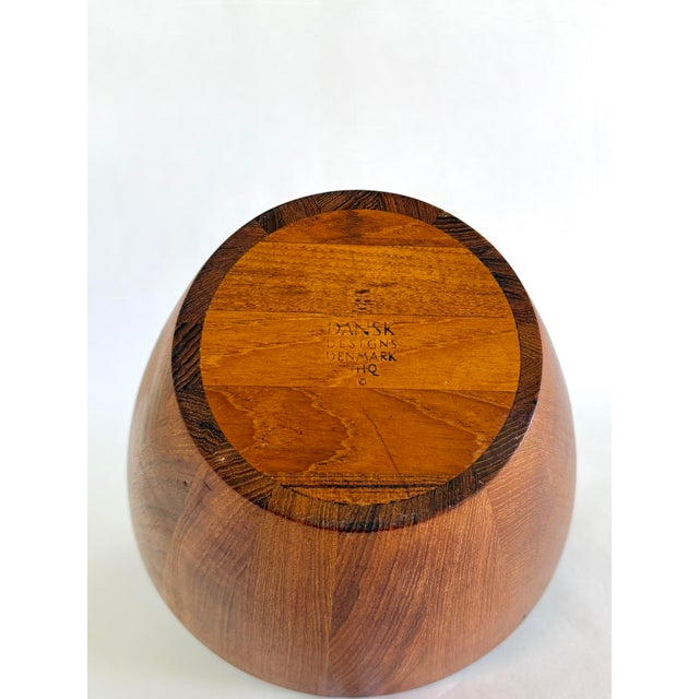Early Dansk “Viking” Teak Bowl, Jens Quistgaard Design For Sale In Palm Springs - Image 6 of 6