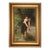 Young Girl With Geese 7x11" Framed For Sale