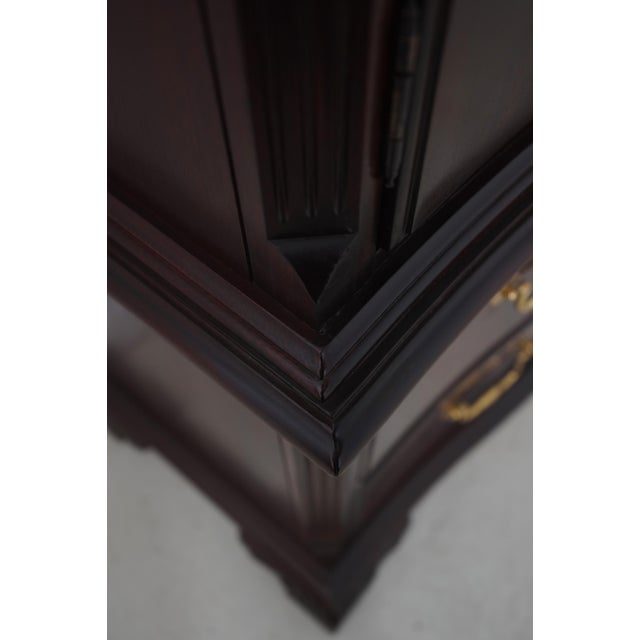 Thomasville 2 Door Mahogany Bedroom Armoire Chest For Sale - Image 12 of 18