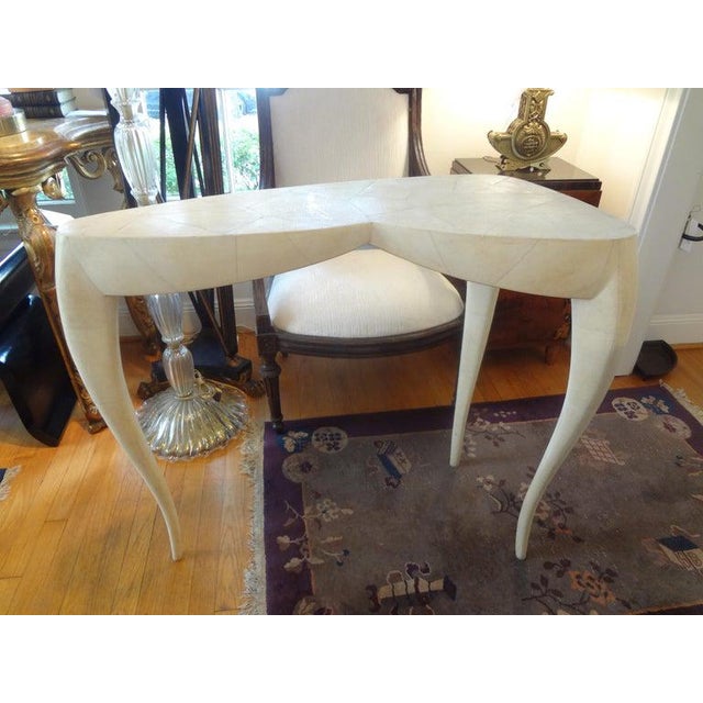 20th Century French Modern R Y Augousti Shagreen Console Table