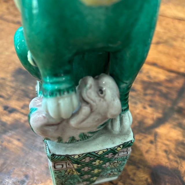 Ceramic 1990s Chinese Foo Dog For Sale - Image 7 of 8