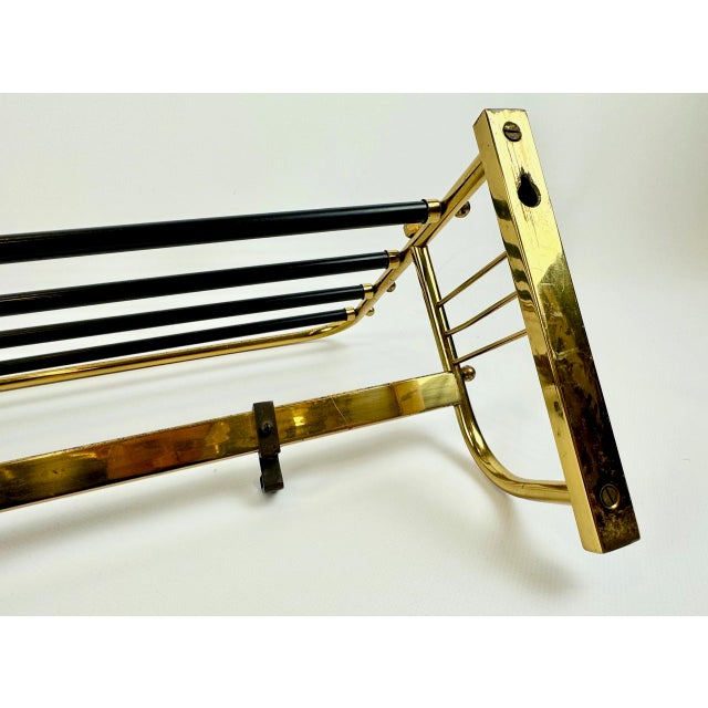 Mid-Century Modern Brass Coat and Hat Rack, 1960s For Sale - Image 16 of 18