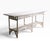 Early 20th Century Large Stick Wicker Console Table in White Paint Finish For Sale In New York - Image 6 of 18