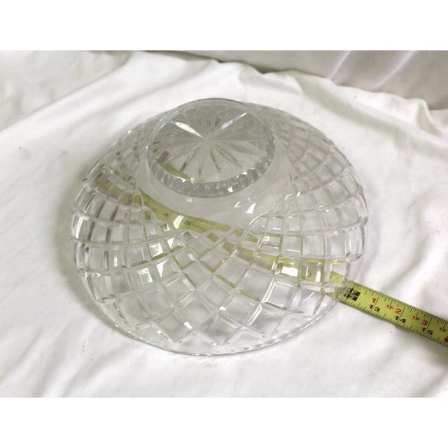 Mid Century Modern Crystal & Gold Gilded Bowl For Sale - Image 11 of 11