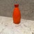 For your consideration, a 1960s modern minimalist aesthetic orange vase. Small bud vase Japanese sake bottle. Maker stamp...