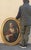 Oval Portrait of Lady with a Fan, 18th Century, Oil on Canvas, Framed For Sale - Image 15 of 17