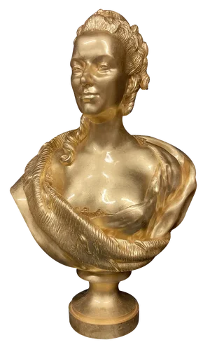 Jean-Baptiste Fournier, Golden Bust of Marie-Antoinette, 2000s, Resin