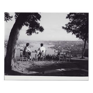 Istanbul, Galata Bridge, View to the Golden Horn, 1960s, Black & White Photograph For Sale