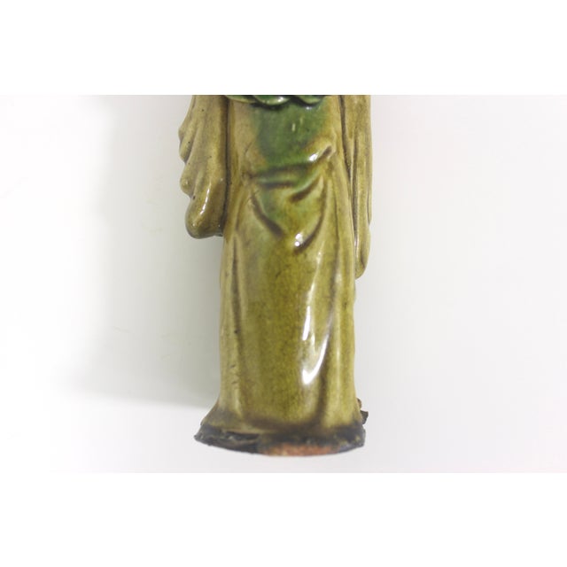 Antique Handmade Folk Art Chinese Clay Figurine Mudman for Miniature or Bonsai Display For Sale - Image 12 of 15