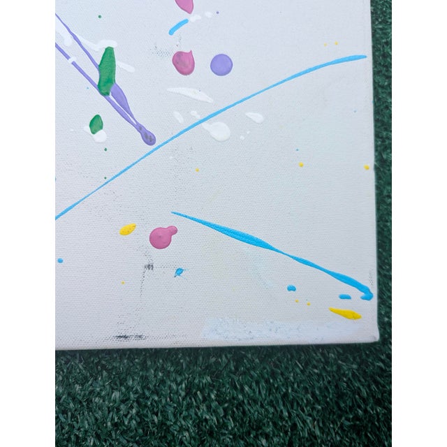 Original Abstract Expressionist Splatter Painting on Canvas For Sale - Image 18 of 18