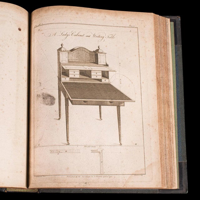 1812's Antique Cabinet Maker's Drawing Book For Sale - Image 10 of 12