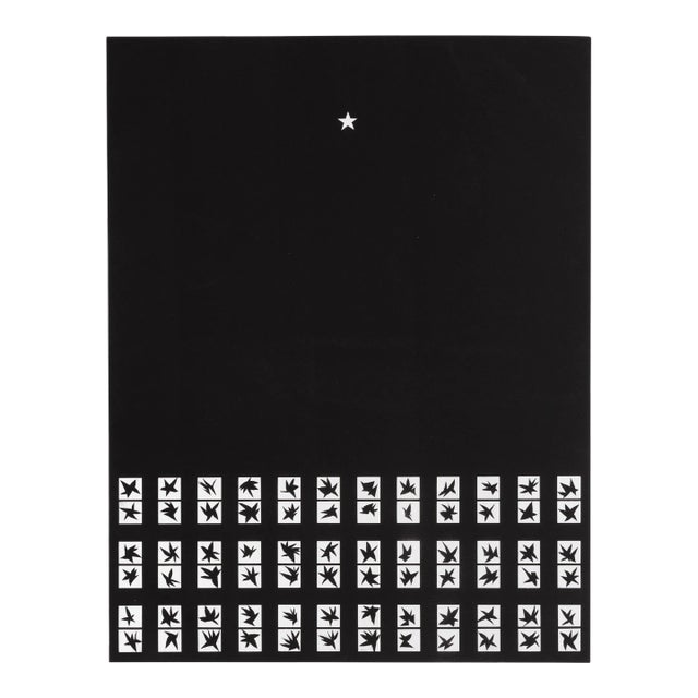 Patrick Hughes, Black Stars, 1980 For Sale