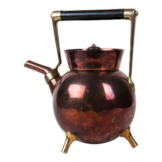 Late 19th Century Christopher Dresser Victorian Copper Kettle For Sale
