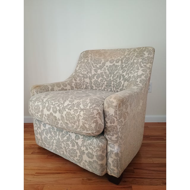 Beautiful Baker Furniture Club Chair. From a large Connecticut Estate. This is chair #1 and is one of four matching chairs...