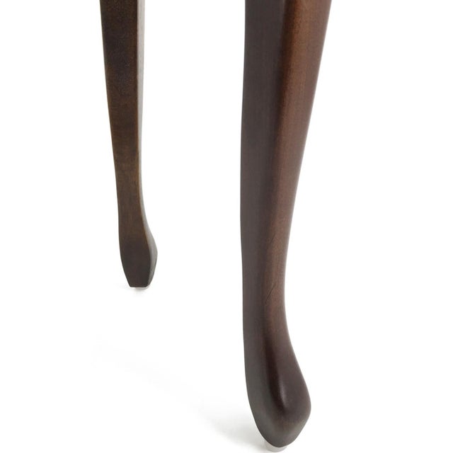 20th Century Pair of Mahogany Nightstands with Kidney Shape and Two Drawers For Sale In Miami - Image 6 of 18