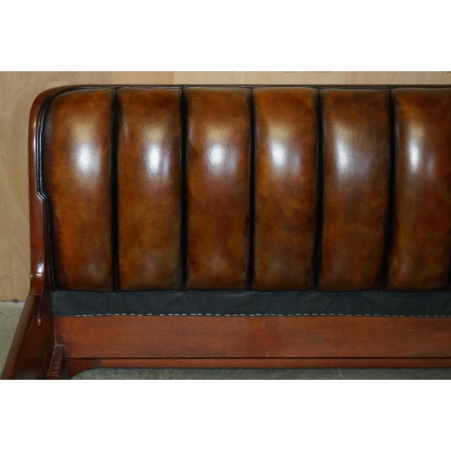 Limited Edition Modern Metropolis Bed Frame in Brown Leather from Ralph Lauren For Sale - Image 17 of 18