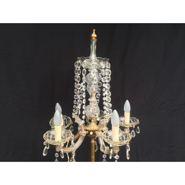 Large Maria Teresa Crystal Floor Lamp, 1950s For Sale - Image 15 of 18
