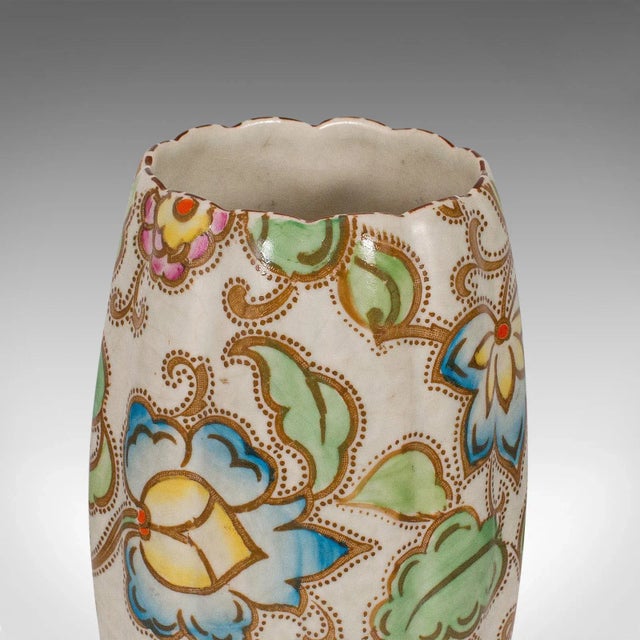 1950s Ceramic Flower Goblet Urn Vase For Sale - Image 10 of 13