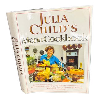 Julia Child’s “Menu Cookbook” Hardback Book For Sale