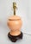Coastal Pink Ginger Jar Lamp & Shade For Sale In Miami - Image 6 of 9
