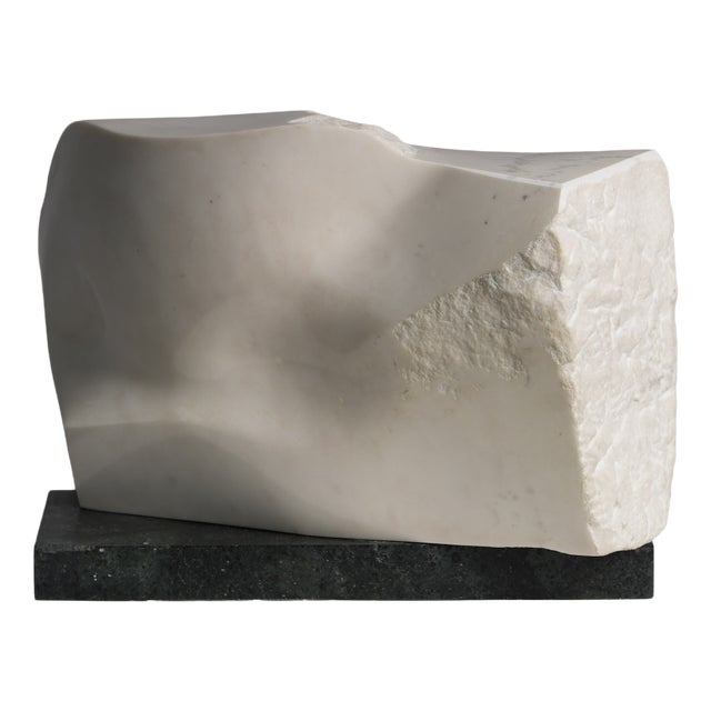 Unknown, Noise Abstract Carved Marble Sculpture, 1990s, Stone and Marble For Sale