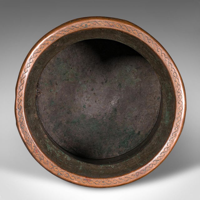 Metal 1850's Antique Ottoman Empire Waste Paper Bin For Sale - Image 7 of 11