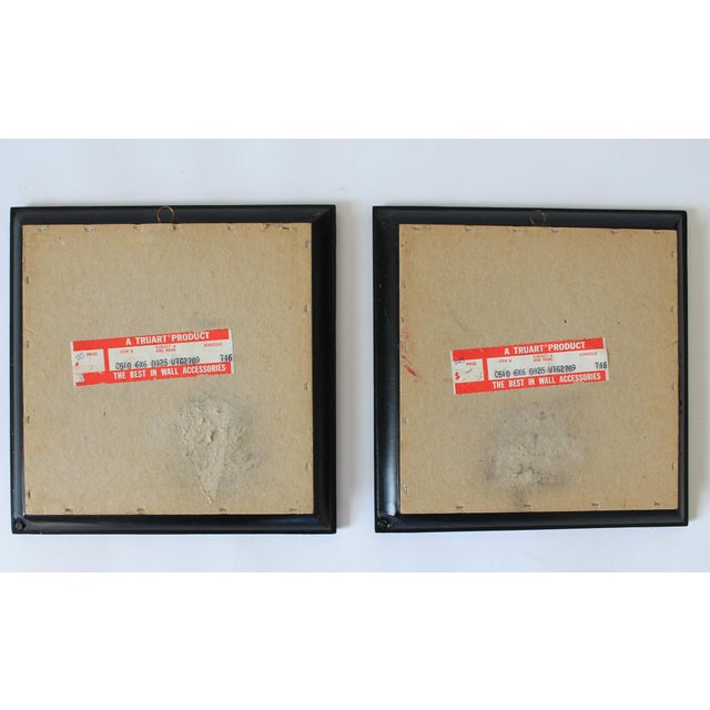 Framed Vintage Silhouette Art Pieces - A Pair For Sale - Image 11 of 12