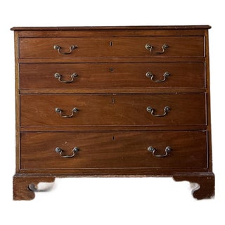 Late 19th Century Georgian Mahogany Four Drawer Chest For Sale
