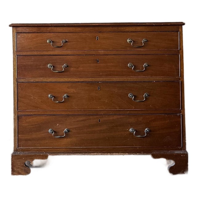 Late 19th Century Georgian Mahogany Four Drawer Chest For Sale