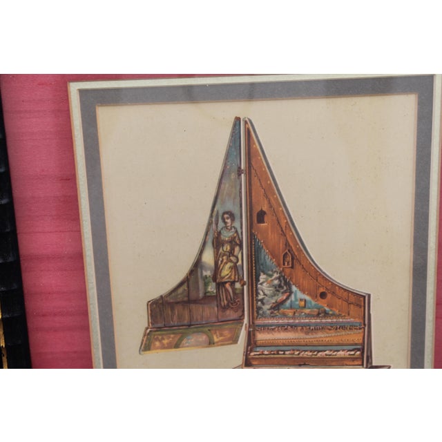 Pink Antique French Detailed Etchings - A Pair For Sale - Image 8 of 11