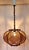 Textile Vintage Ceiling Lamp with Brown Plastic Skeleton and Brown Rope Wrapping, 1970s For Sale - Image 7 of 7
