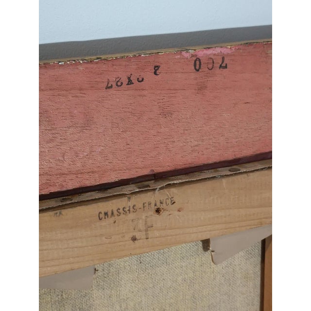 Michel Capron, Young Woman with a Bowl, 1950, Oil on Canvas, Framed For Sale - Image 9 of 10