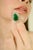 Metal 4.62 Ct Pear Cut Emerald Diamond Cocktail Ring Size 5.5 in 18k Solid Gold For Sale - Image 7 of 12