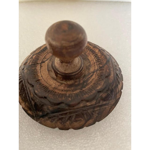 Carved Wooden Box For Sale - Image 6 of 7
