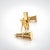 Tiffany and Co. Tiffany & Co. Vintage 14k Yellow Gold Oil Well Derrick Tower Cufflinks, Pair For Sale - Image 4 of 12