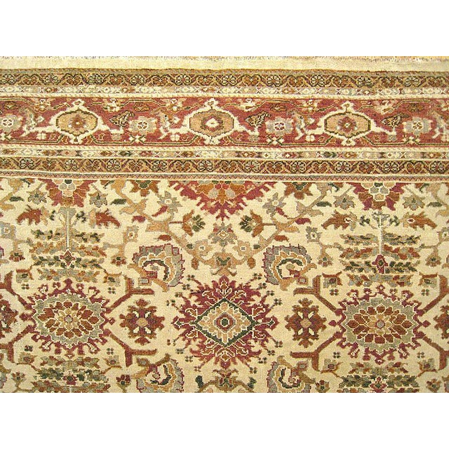 1920s Antique Persian Sultanabad Oriental Carpet, Room Size, with Repeating Design For Sale - Image 5 of 5