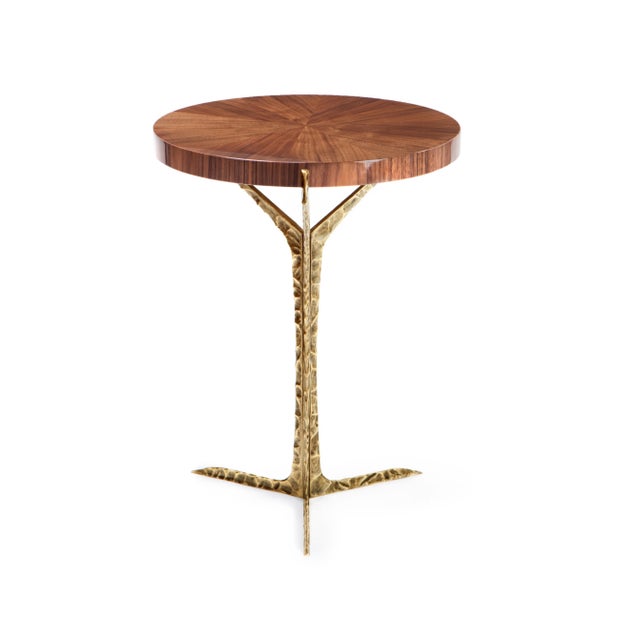 Alentejo Side Table in Walnut Veneer from Insidherland For Sale - Image 6 of 6
