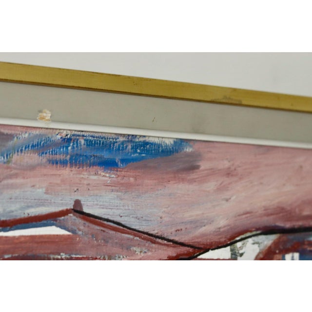 Mid-Century Modern Hultkrantz, Abstract Composition, 1960s, Oil on Panel, Framed For Sale - Image 3 of 11