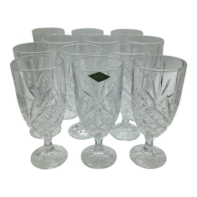 Vintage Godinger Shannon Crystal Dublin Ice Tea Glasses Set of 12 Chairish