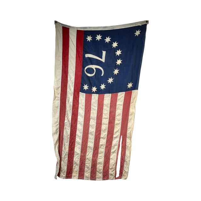 Vintage Valley Forge “76” Bennington American Flag, Bicentennial Era C. 1976 For Sale - Image 9 of 9
