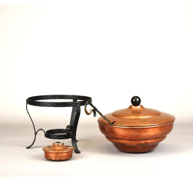Vintage Copper Vessel with a Heater, 1960s, Set of 3 For Sale - Image 6 of 7