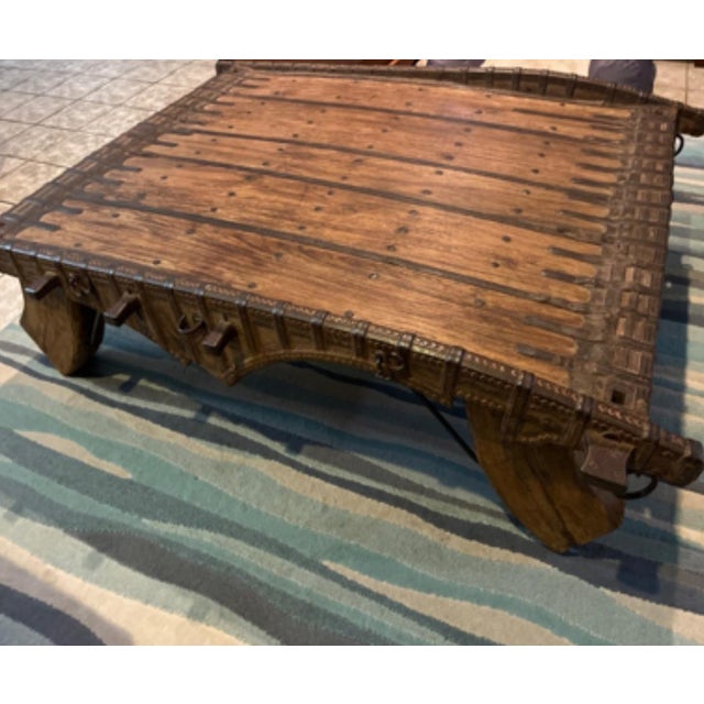Brown Vintage 1800’s Ox Cart For Sale - Image 8 of 8