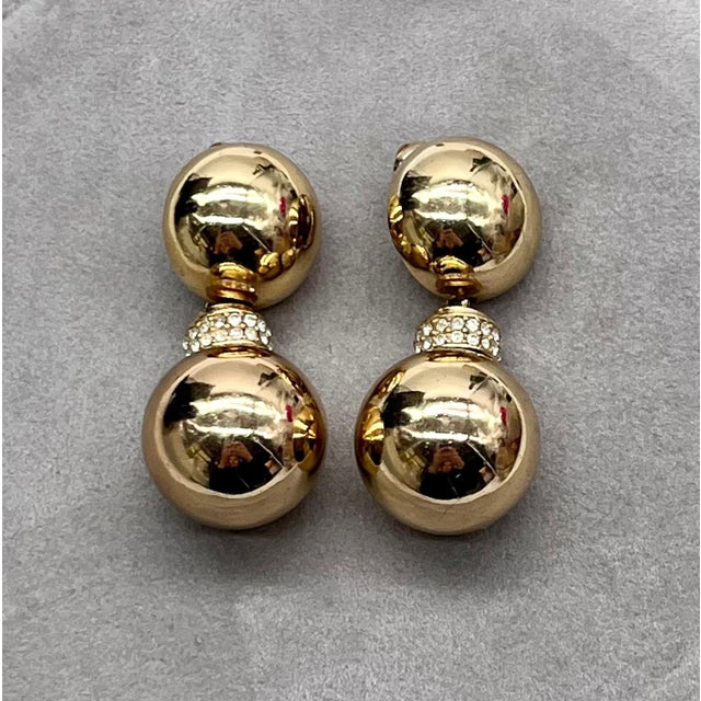 Item: Vintage clip-on earrings by Christian Dior Design Era: 1970s – 1980s Manufacturer: Henkel & Grosse, Pforzheim...