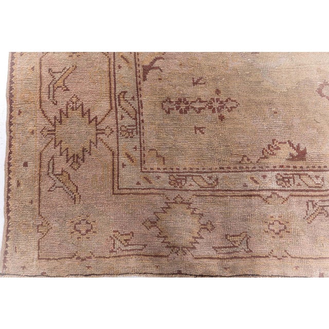 Early 20th Century Antique Turkish Oushak Rug For Sale - Image 5 of 9